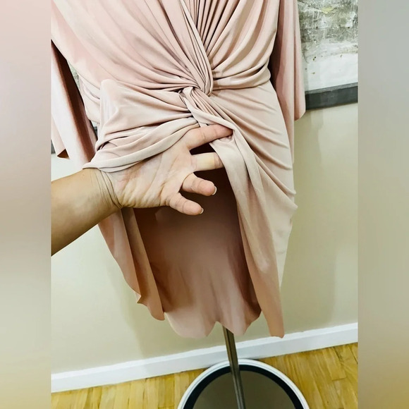 MISA Los Angeles Teget Draped Dress in Nude Size Small NWOT - Picture 7 of 16